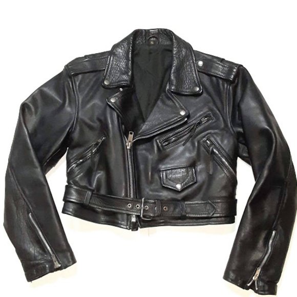 None Jackets & Blazers - Women's Leather Short Motor Cycle Jacket